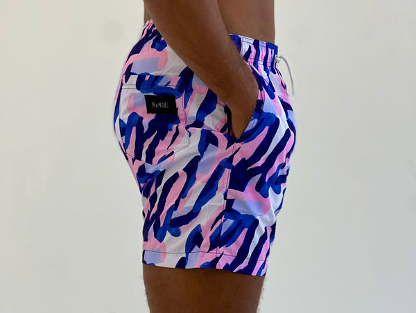 Purple-stract Swimwear