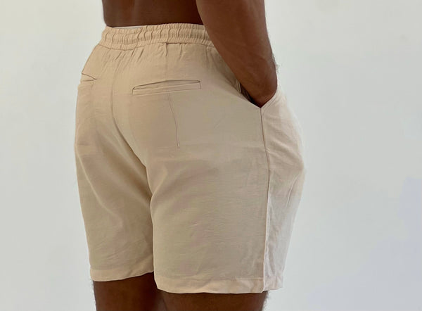 Beige Linen Short