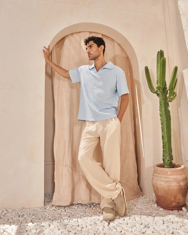 Ace polo in Baby blue