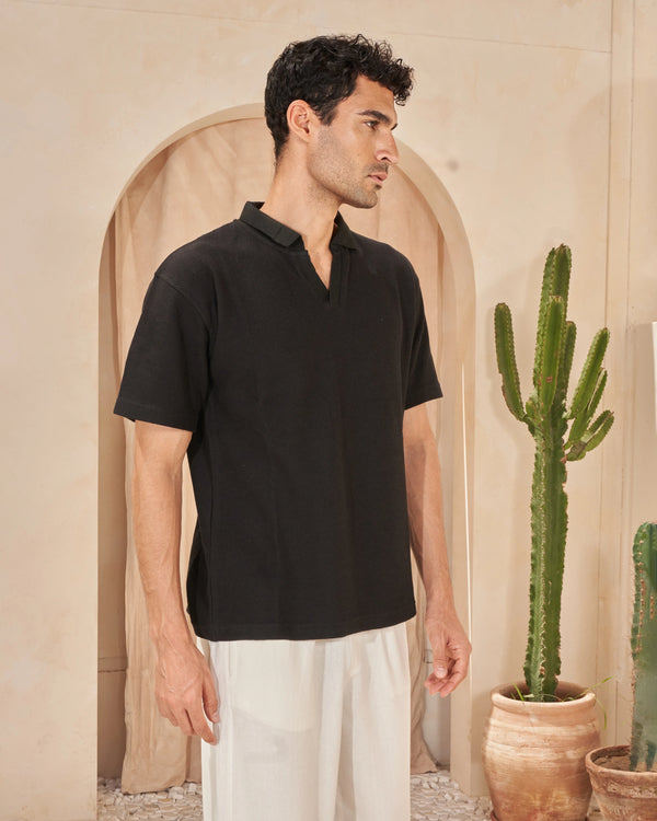 Ace polo in Black